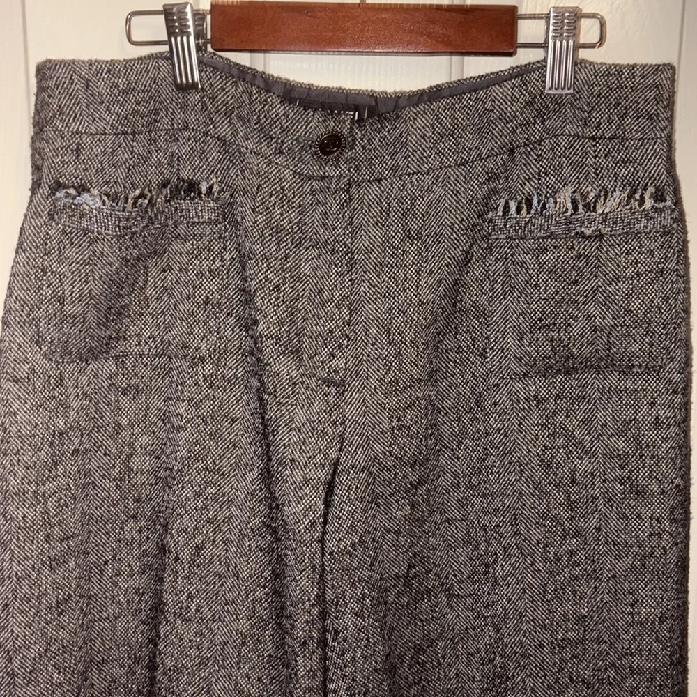 Chanel tweed silk alpaca wool pants